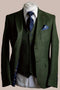Fratelli Robbie Men's Olive Green Tweed 3 Piece Suit