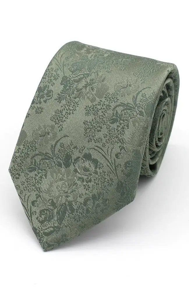 LA Smith Sage Pretty Floral Tie - Accessories