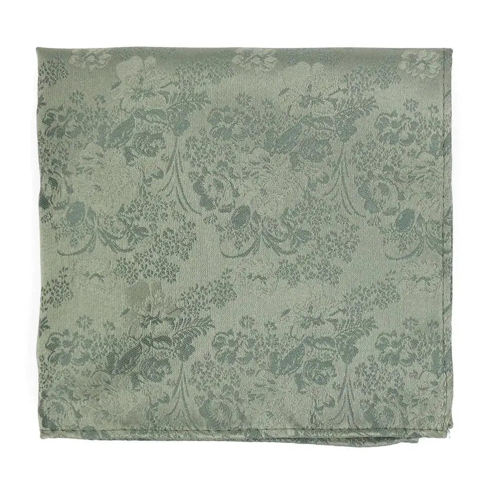 L A Smith Sage Pretty Floral Tie And Hank Set - Accessories