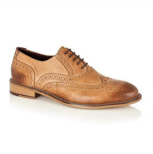 London Brogue Gatsby Brogue Tan Men's Shoe