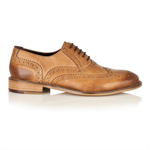 London Brogue Gatsby Brogue Tan Men's Shoe