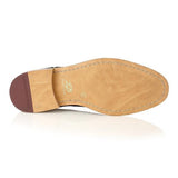 London Brogue Shelby Oxford Tan Navy Shoes