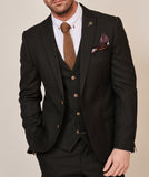 Marc Darcy Max Black Three Piece Suit