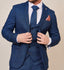 Marc Darcy Jerry - Blue Check Suit with Single Breasted Waistcoat
