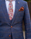 Marc Darcy Jenson Marine Navy Check Suit With Double Breasted Waistcoat