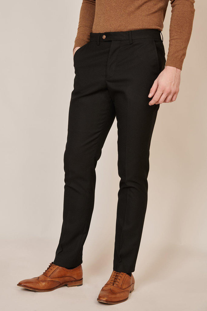 Marc Darcy Max Black Three Piece Suit