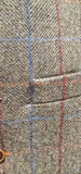 Barucci Frost Men’s Vintage Brown Pure Wool Tweed Waistcoat - Vests