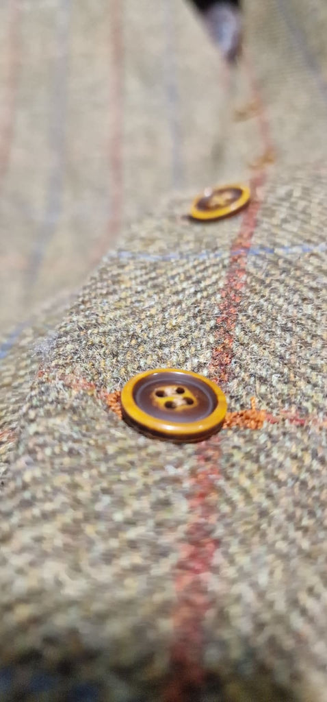 Barucci Frost Men’s Vintage Brown Pure Wool Tweed Waistcoat - Vests
