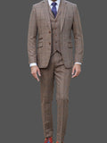 Barucci Marcus Men’s Vintage Brown 3 Piece Tweed Suit - Suits