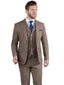 Brown Tweed Suit 100% Donegal Wool Men's Three Piece Suit Elton by Torre
