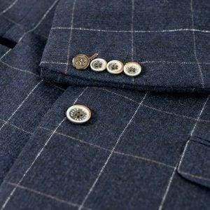 Cavani Angels Navy Check Blazer - Suit & Tailoring