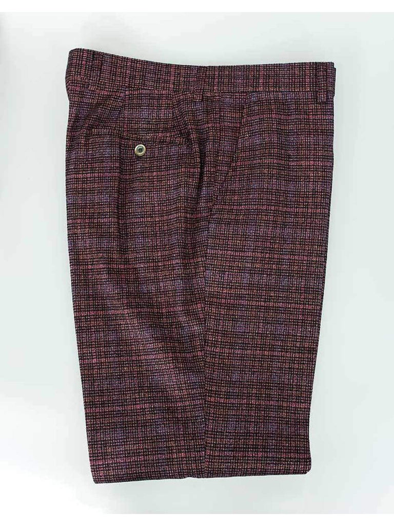 Cavani Carly 3 Piece Check Tweed Textured Suit - Suit & Tailoring