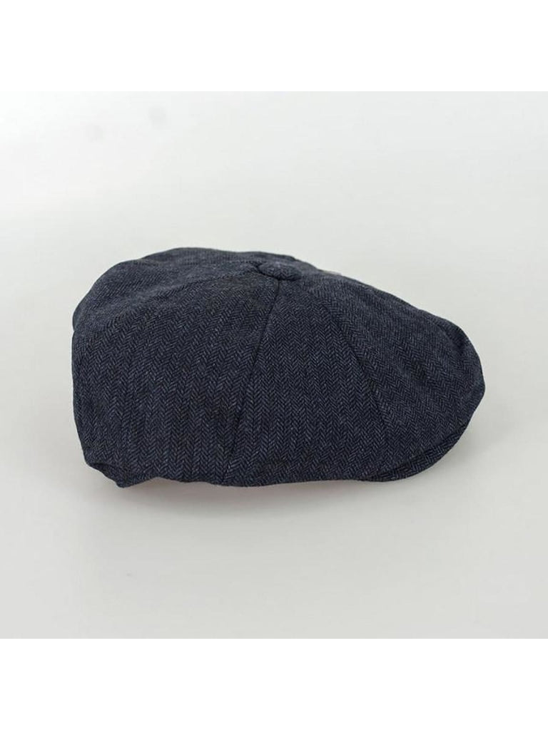 Cavani Martez Navy Baker Boy Flat Cap - Accessories