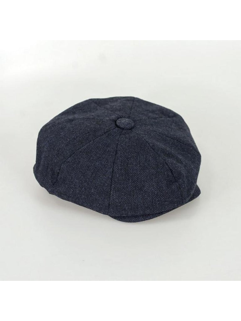 Cavani Martez Navy Baker Boy Flat Cap - Accessories