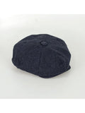 Cavani Martez Navy Baker Boy Flat Cap - Accessories