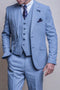 Cavani Miami Men's Sky Blue 3 Piece Suit