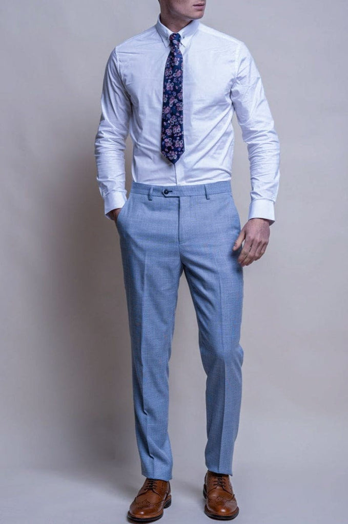 Cavani Miami Sky Blue Three Piece Suit