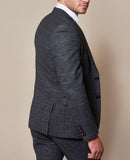 Marc Darcy Luca - Navy Check Tweed Blazer
