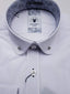 Marc Darcy Benson White Penny Collar Shirt With Collar Bar