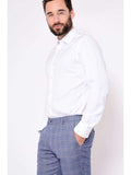 Marc Darcy Hilton Blue Tweed Check Trousers - Suit & Tailoring
