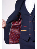 Marc Darcy JD4 Navy Contrast Trim Blazer - Suit & Tailoring