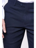 Marc Darcy JD4 Mens Navy Slim Fit Suit Trousers - 28R - Suit & Tailoring