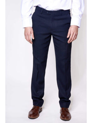 Marc Darcy JD4 Mens Navy Slim Fit Suit Trousers - Suit & Tailoring