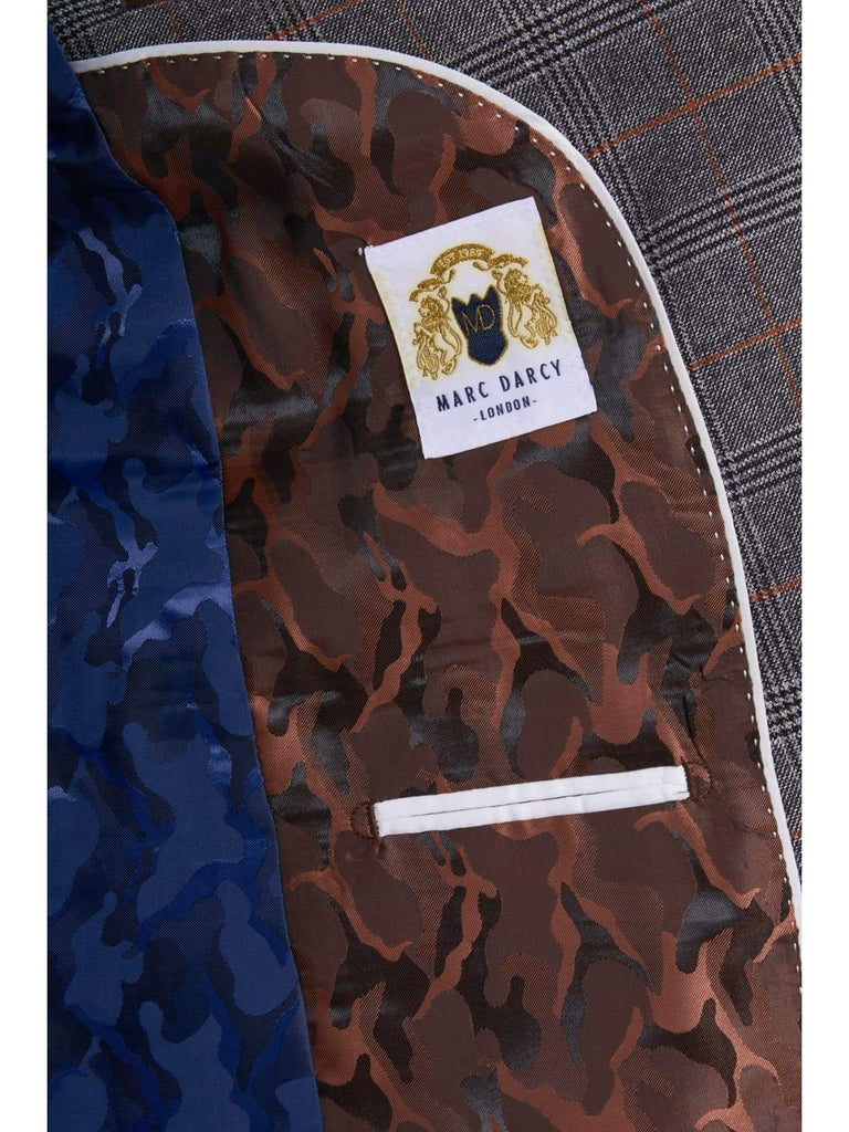 Marc Darcy Jenson Grey Check Blazer - Suit & Tailoring