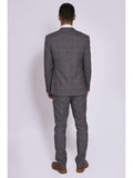 Marc Darcy Jenson Grey Check Suit With Double Breasted Waistcoat - Suit & Tailoring