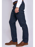 Marc Darcy Marine Navy Check Trousers - Suit & Tailoring
