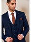 Marc Darcy Max Men's Royal Blue Three Piece Suit
