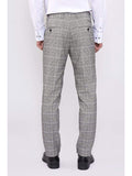 Marc Darcy Ross Grey Check Three Piece Suit - Suit & Tailoring