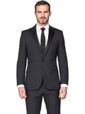 Menswearr Essentials Black Slim Fit Two Piece Premier Dinner Suit - Suit & Tailoring