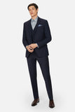 Ted Baker - Slim Fit Navy Panama 3 Piece Suit
