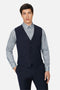 Ted Baker - Slim Fit Navy Panama Waistcoat