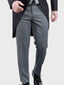 Torre Men's Classic Grey Stripe Morning Trousers