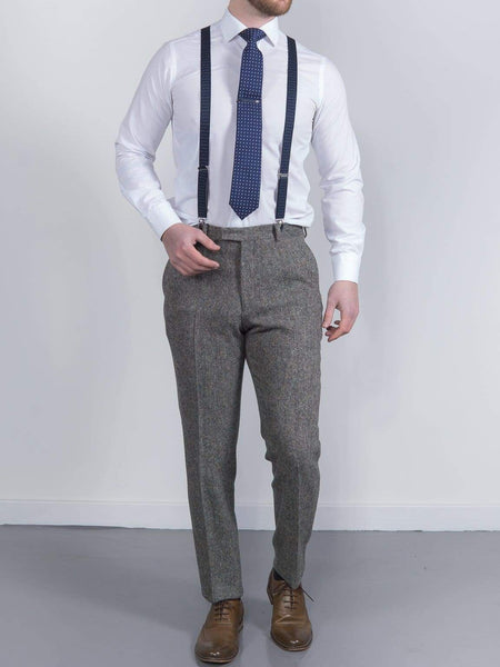 Gray hot sale tweed pants