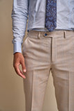 Cavani Caridi Men’s Beige Slim Fit Trouser - Suit & Tailoring