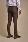 Cavani Caridi Men’s Brown Tweed Trousers - Suit & Tailoring