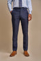 Cavani Caridi Men's Navy Check Trousers