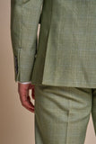 Cavani Caridi Men’s Sage Tweed Three Piece Suit - & Tailoring