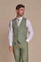 Cavani Caridi Men's Sage Tweed Waistcoat