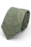 L A Smith Sage Large Paisley Tie And Hank Set - Accessories