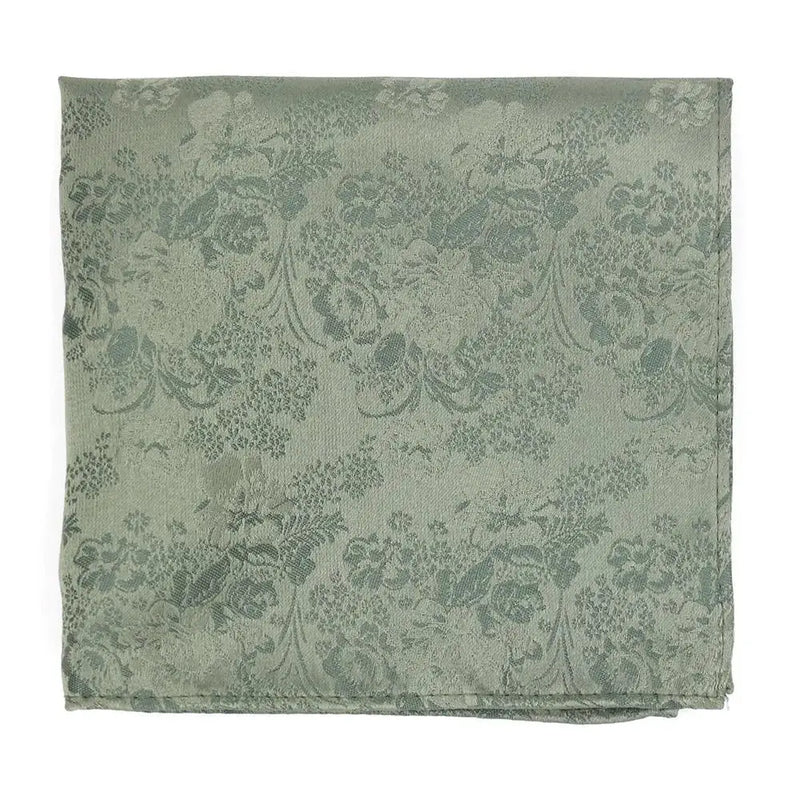 L A Smith Sage Pretty Floral Tie And Hank Set - Accessories