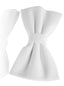 LA Smith Men's Pre-Tied White Marcella bow Tie