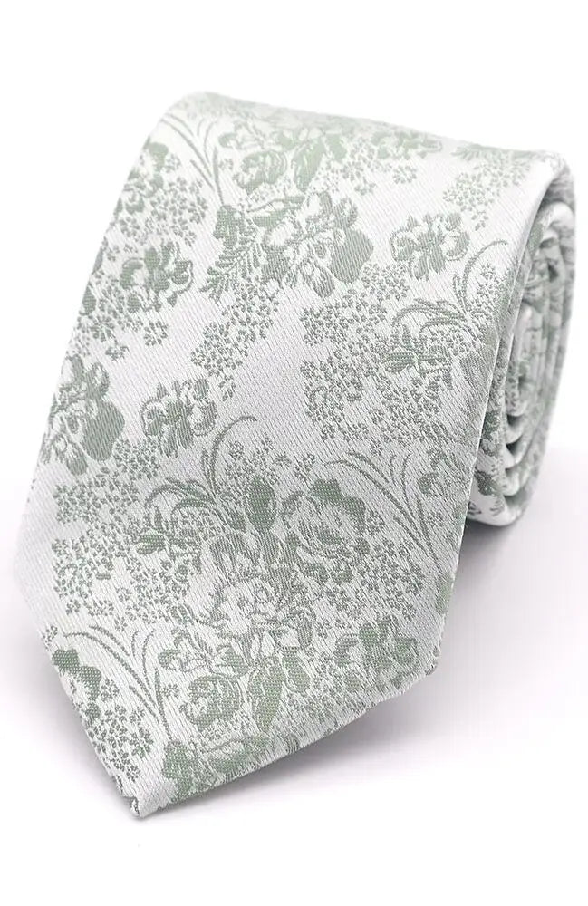 LA Smith Sage Pretty Floral Tie And Hank Set - Accessories