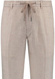 Michael Kors Stone Premium Pure Linen Suit Drawstring Trousers