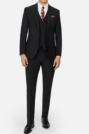 Ted Baker Panama Men’s Black 3 Piece Slim Fit Suit - Suits