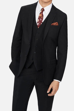 Ted Baker Panama Men’s Black 3 Piece Slim Fit Suit - Suits