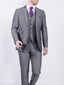 Torre Gavin Silver Grey Mohair 3 Piece Tailord Fit Suit